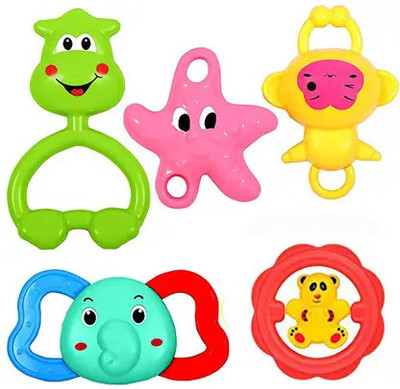 INNOVATE HUB Amazing Attractive Rattles Set For New Born Baby(Multicolour) Rattle(Multicolor)