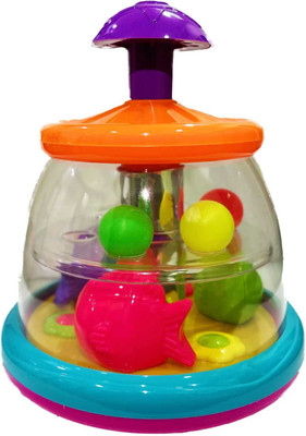 Young Push N Spin Spinner Rattle(Multicolor)