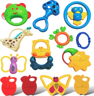 Extrawish High Quality Rattles for Babies Rattle(Multicolor)