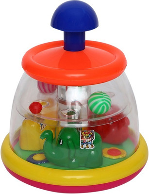 Toyspree Push N Spin Spin Elephant Rattle(Multicolor)