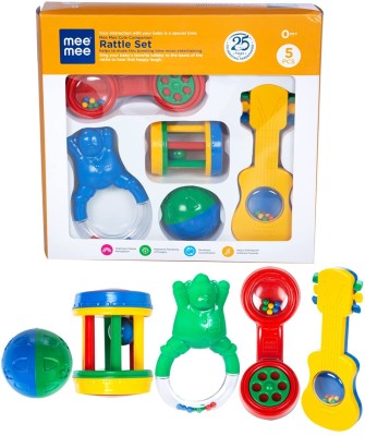 MeeMee Baby Gift Set (5 Piece) Rattle(Multicolor)