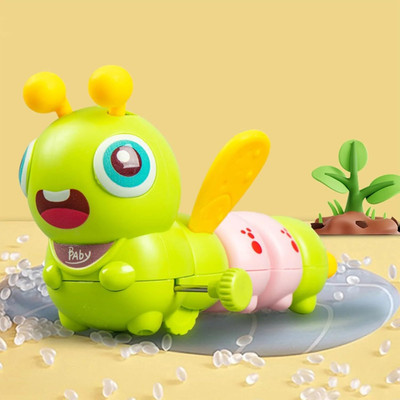ZUNBELLA 1 pcs Cute Caterpillar Wind Up Key Operated Moving Toys for Kids Rattle(Multicolor)