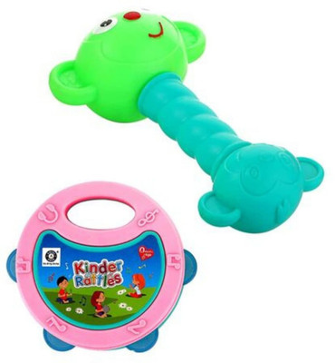 Kids Mandi Non Toxic Plastic Colourful Lovely Attractive Baby Rattle & Teether Toys Set Rattle(Multicolor)