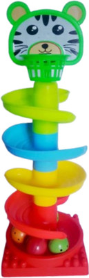MPS 4-Layer Swirling Ball Drop Tower Toy for Babies & Toddlers |Multicolor Fun Rattle(Multicolor)
