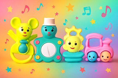 AISHITA ENTERPRISES Baby Rattle & Teether Toys Rattle(Multicolor)