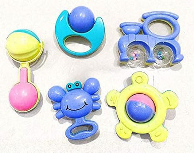 Easy Way Baby Rattle Set With Bag for Kids Rattle (Multicolor) Rattle(Multicolor)
