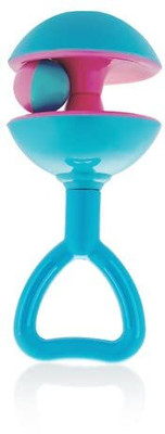 littlewish Attractive Plastic Non Toxic, Shake & Grab Rattle and Soothing Teether Rattle(Multicolor)