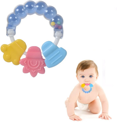 JUBLYN Rattle Teether | BPA-Free Silicone Baby Rattle & Teething Toy Rattle(Multicolor)