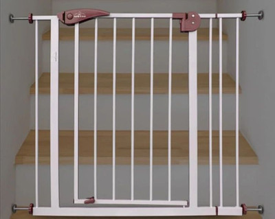 Safe-o-kid Baby Safety Gate (75-95cm) 1 Year Warranty, Adjustable Metal Auto Close Child Safety Gate(Brown)