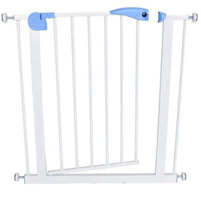 Safe-o-kid Baby Safety Gate 75-95 cm Adjustable, Pure Metal Safety Gate with Secret Lock Safety Gate(Blue)