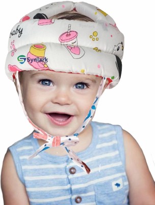 Synlark Safety Baby Helmet(White-Pink)