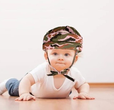 VANSHIV Baby Safety Helmet Military Print  - 22 cm(Green, Pink)