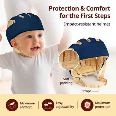 TOKKYOOH FASSION Safety Baby Helmet(Blue)