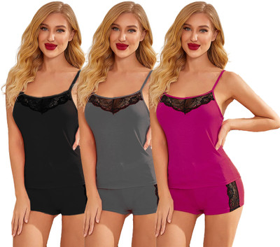 Beach Curve Self Design Babydoll