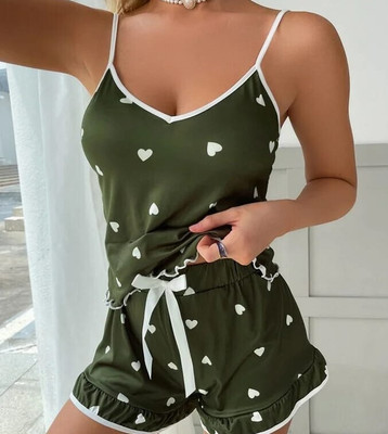 LILLY CREATION Self Design Babydoll