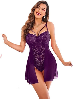 GIZZLINE Self Design Babydoll