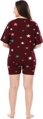 BROOFEE Printed Babydoll