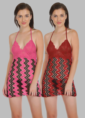 samvar Self Design Babydoll