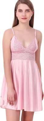 MYKA Tranding Solid, Embellished Babydoll