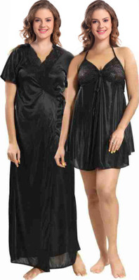PINK HUB Self Design Babydoll