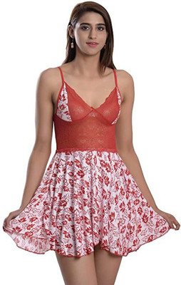 Tanishqa Creations Floral Print Babydoll