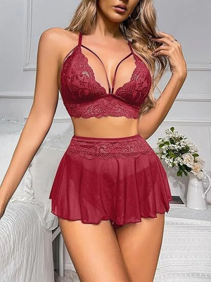 LIONEX Self Design Babydoll