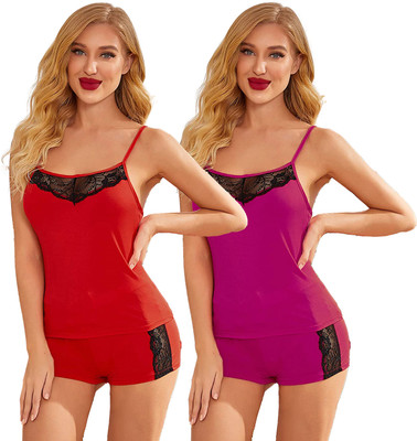 Cup's-In Self Design Babydoll