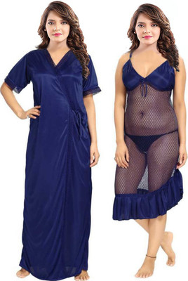 PINK HUB Self Design Babydoll