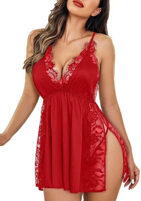 RBRN Floral Print, Self Design Babydoll