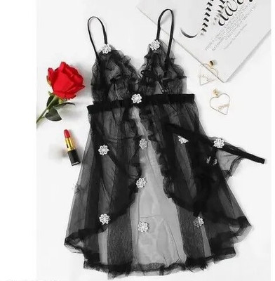 LIONEX Floral Print Babydoll