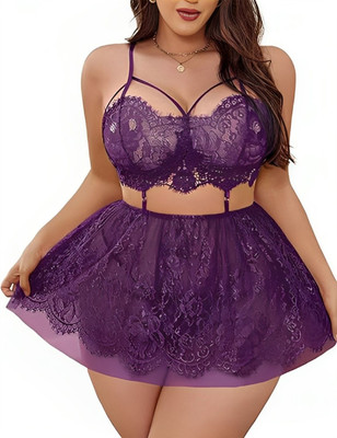 LITTLE LUSH Solid Babydoll
