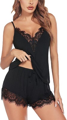 orange divine Embroidered, Self Design Babydoll