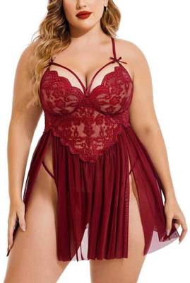 LILLY CREATION Self Design Babydoll