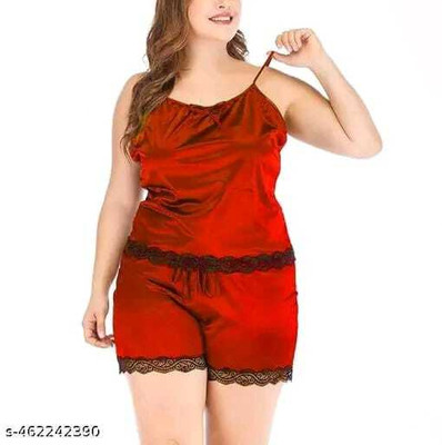 LEVIBO Solid Babydoll