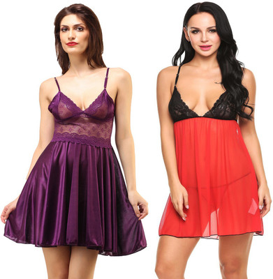 ROWENA Self Design Babydoll