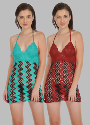 Cup's-In Self Design Babydoll
