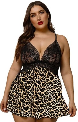 GLORE TREND Animal Print Babydoll