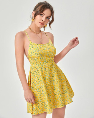 TASN Women Printed Yellow Night Suit Set