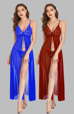 Beach Curve Self Design Babydoll