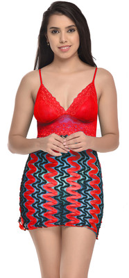 Beach Curve Printed Babydoll