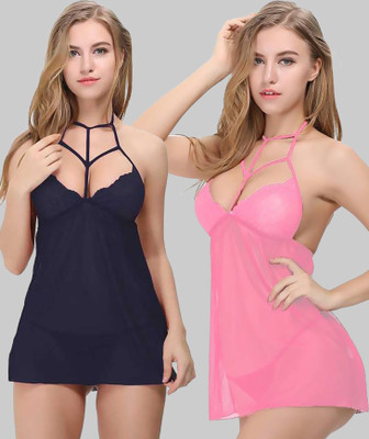 samvar Self Design Babydoll