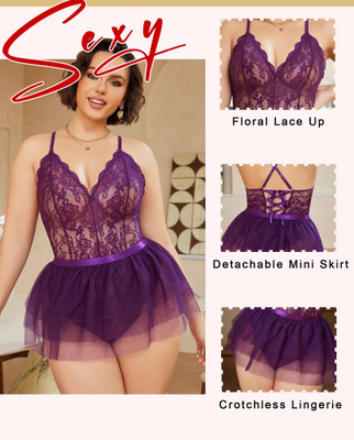 SSoShHub Solid, Self Design Babydoll