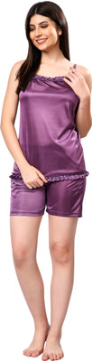 Shivfunk Women Floral Print Multicolor Top & Shorts Set