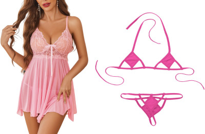 GirlFriend Solid, Self Design Babydoll