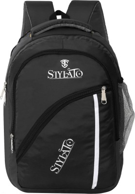 STYLATO Medium Light Weight Trendy School & College Bag Unisex Casual boys & girls Waterproof School Bag(Black, 45 L)