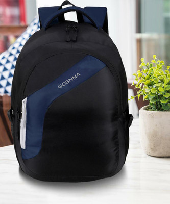 GOSNMA Laptop Backpack 1005 For College School Travel Office Casual Use For Men & Women 30 L Laptop Backpack(Black, Blue)