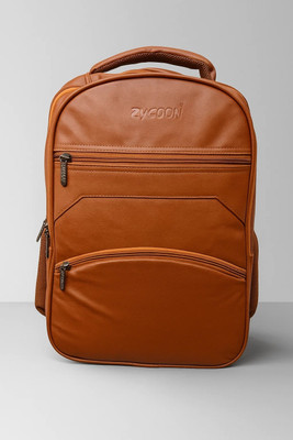 zycoon Premium PU Leather Office Backpack for Men & Women 35 L Backpack(Brown)