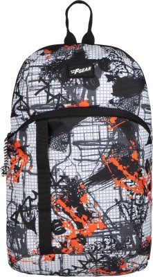 F GEAR Ritz Graphic Black Orange 6 L Backpack(Multicolor)