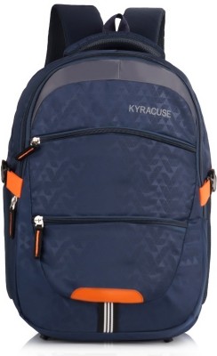 Kyracuse Unisex Bag with rain cover Office/School/College/Business For Women & Men 35 L Laptop Backpack(Blue)