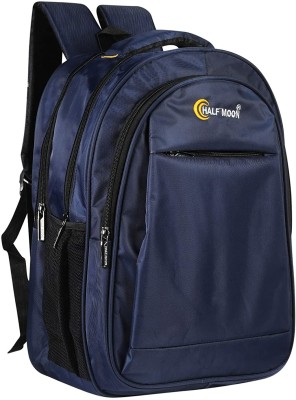 Half Moon School Laptop Collage Bag 35 L Laptop Backpack(Blue)